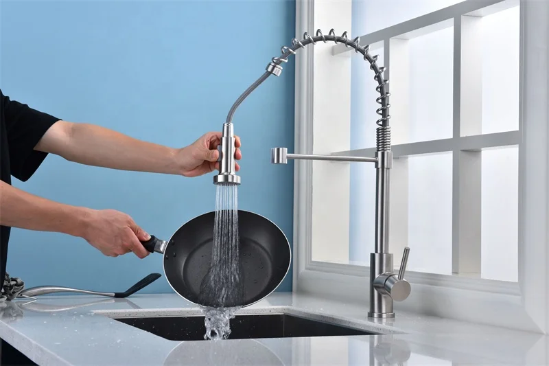 キッチン水栓 - Home357 | キッチン蛇口 3ウェイ ブラッシュドステンレススチール 360°回転式 純水 温水と冷水 キッチン蛇口 浄水器用 | タッチレスキッチンシンク蛇口 | ドリ一ムショップ 濾過水付きキッチン蛇口 デュアルハンドル飲料水タップ 飲料水浄水器 容器シンクミキサー 温冷水タップ