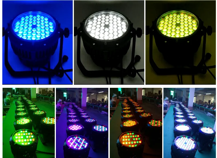 54pcs x 3w rgbw led par燈/rgbw led par舞臺燈