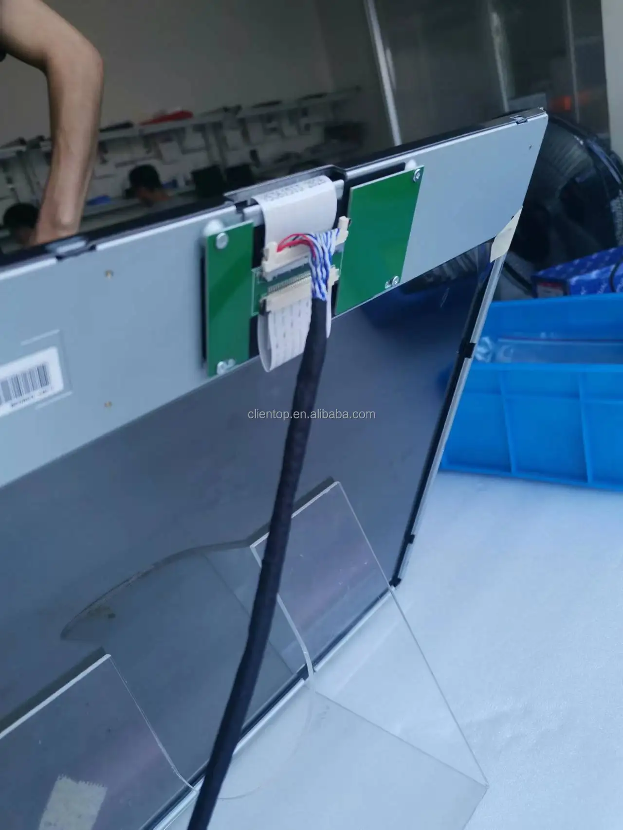 Show case Display Glass 22 Inch Transparent LCD Panel Good Quality for ...
