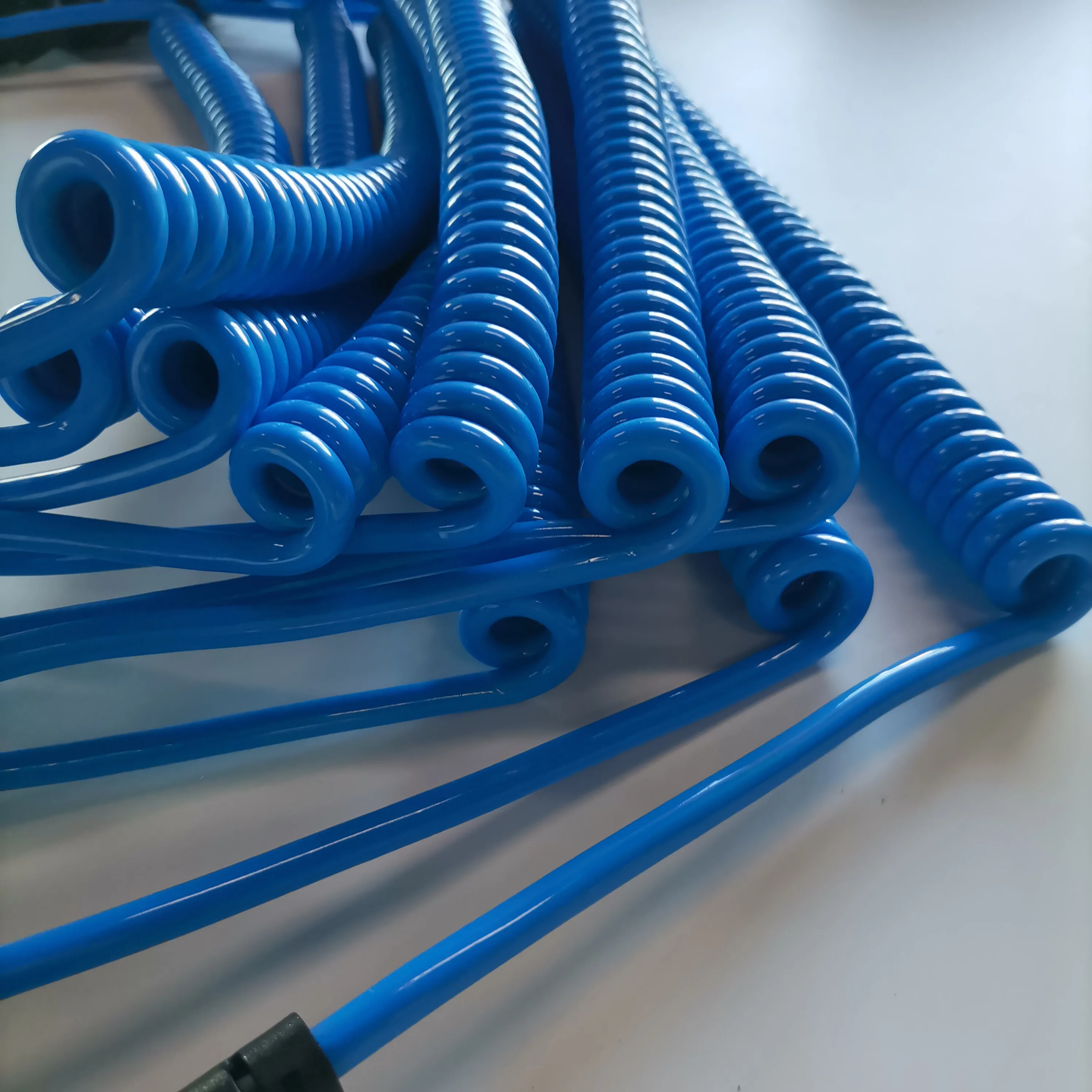 AC Plug Spiral Coil Curly Spring Power Cord Coiled with IEC 320 C13 and UK Plug