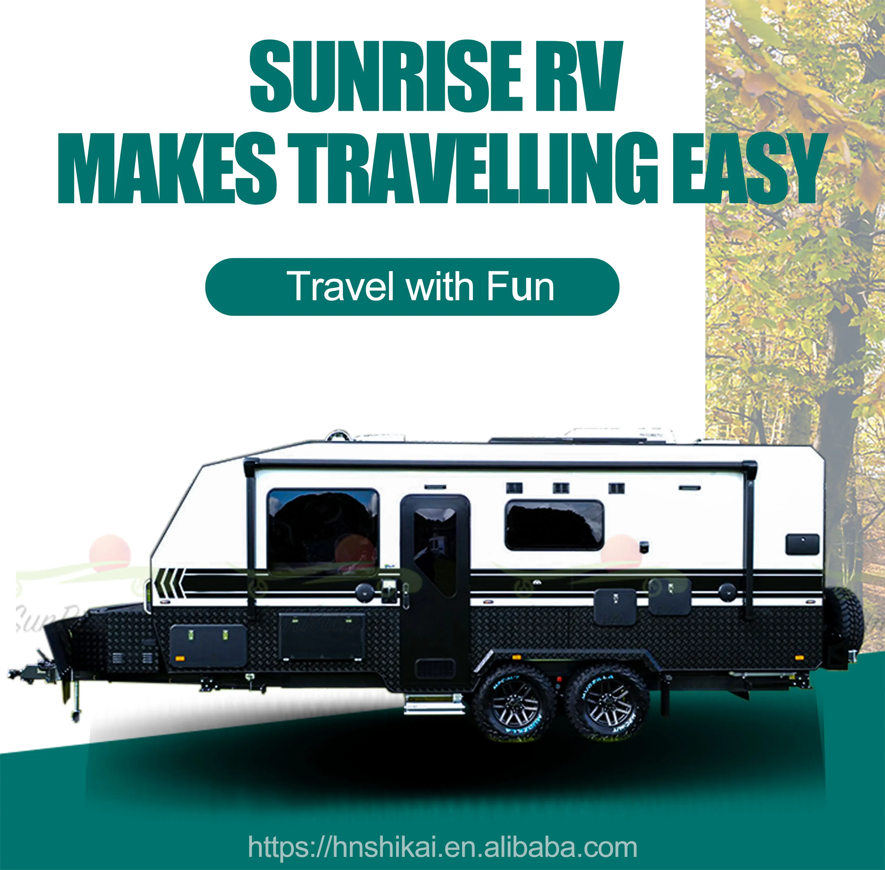 Sunrise Australian Standard 20ft Offroad Trailer Hard Top Camper House ...