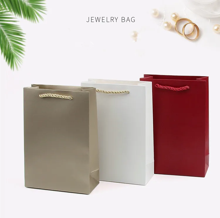 Gift Paper Bag Custom Logo Size Jewelry Box Bag Kraft Paper Spot ...