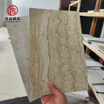 MCM soft tiles cement concrete board flexible stone wall panel for house store restaurant decorating