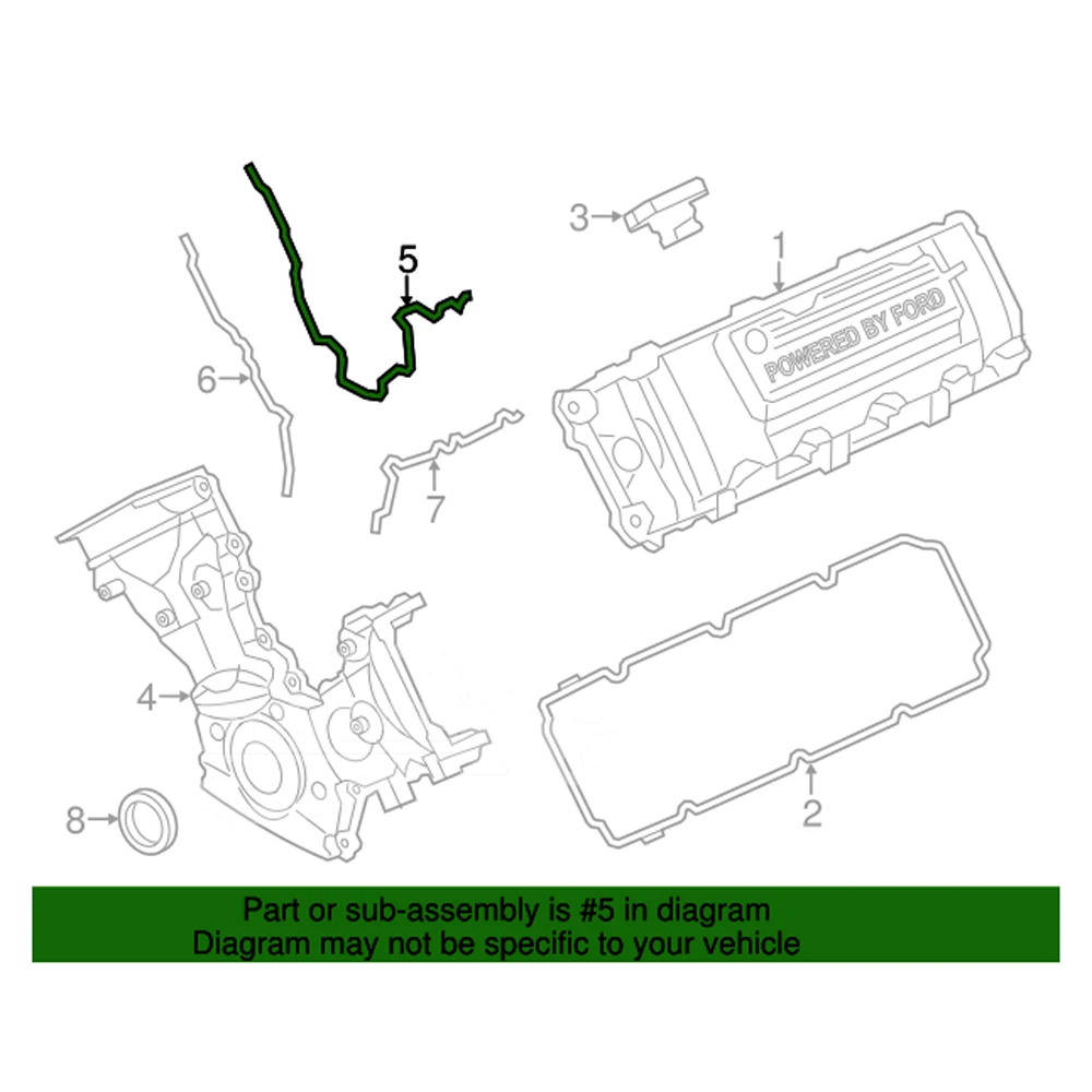 Engine Systems for Ford Raptor 6.2 V8 Timing Chain Cover Assembly AL3Z... — 3