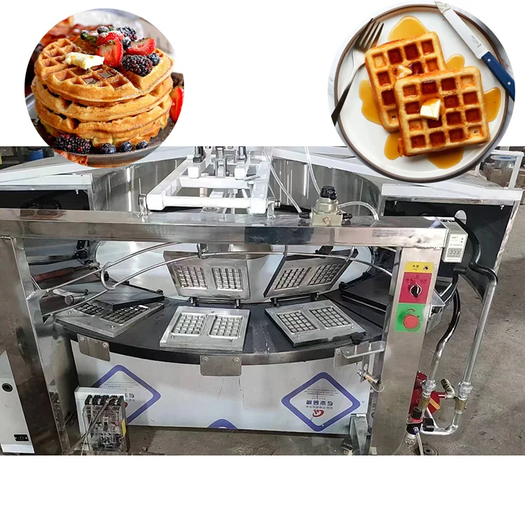 自動ウエハービスケットベルギーワッフルメーカーマシンチェッカー