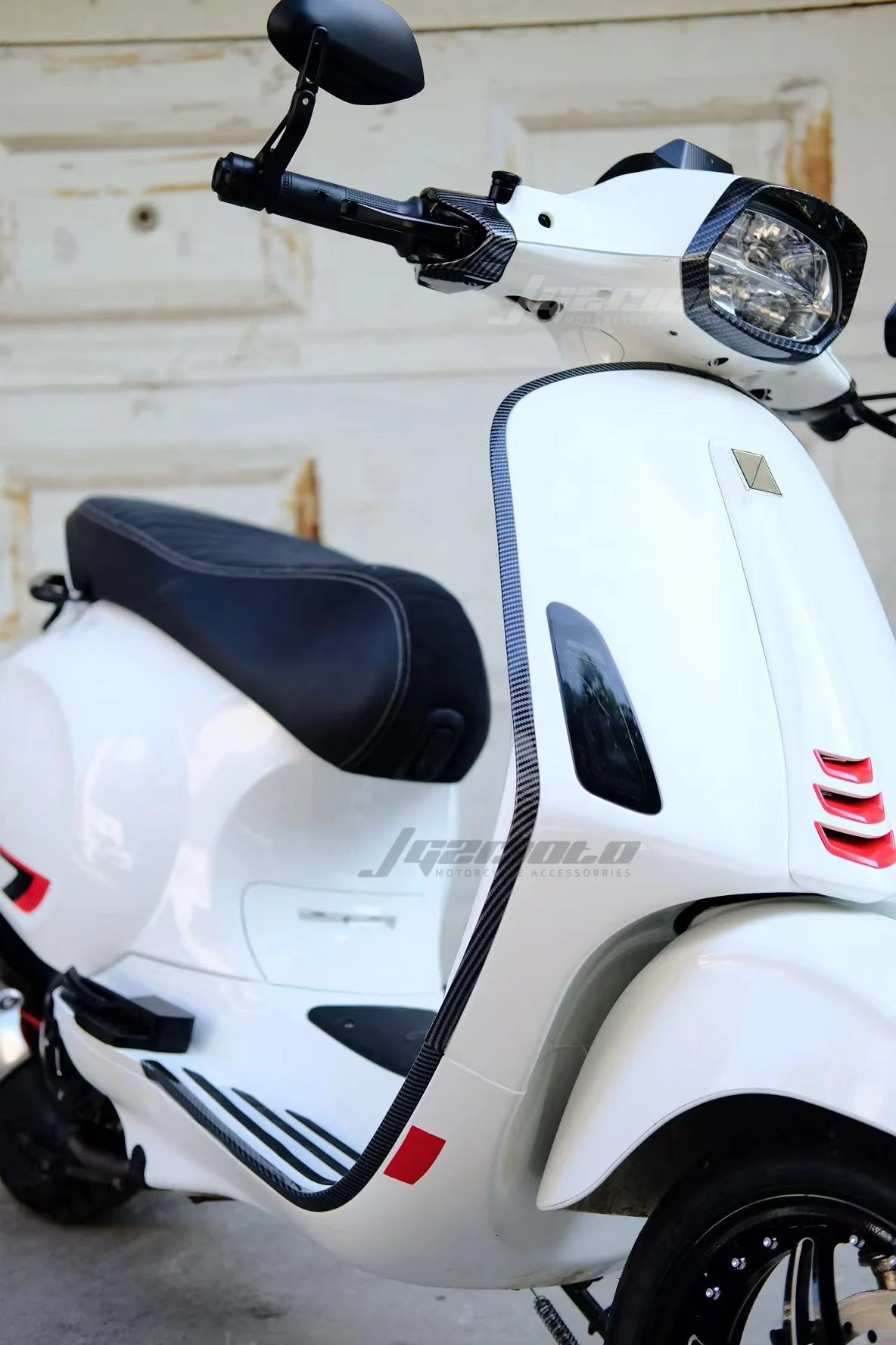 Motorcycle ABS Fairing Cover Carbon Side Trim Strip Bike Parts Scooter  Accessories for Vespa SPRINT PRIMAVERA 150 Body Kit