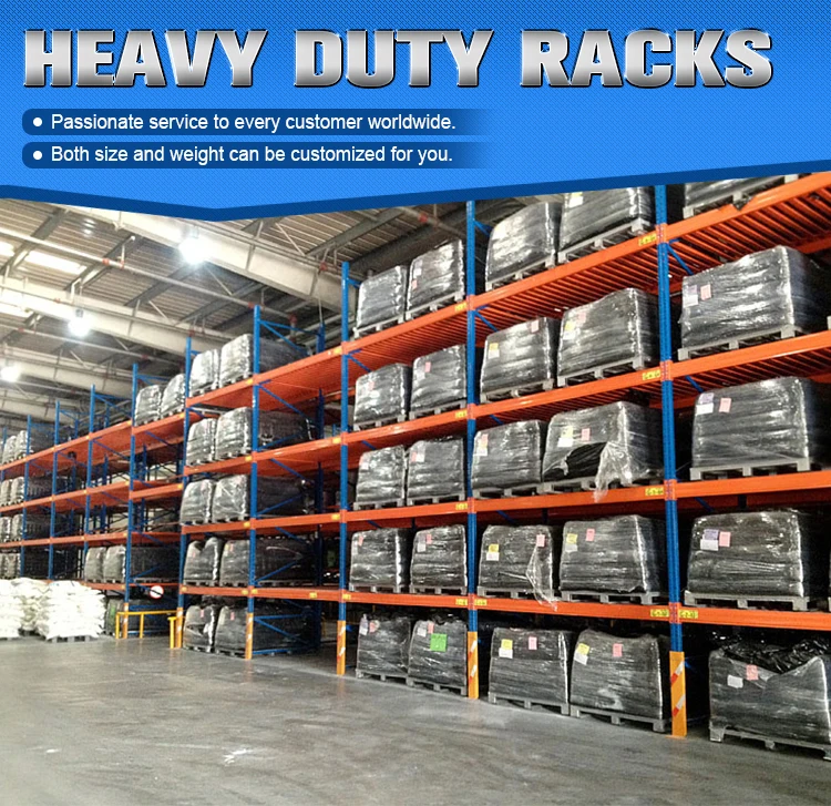 Warehouse Goods Stacking Shelves Pallet Metal Shelves Workshop ...