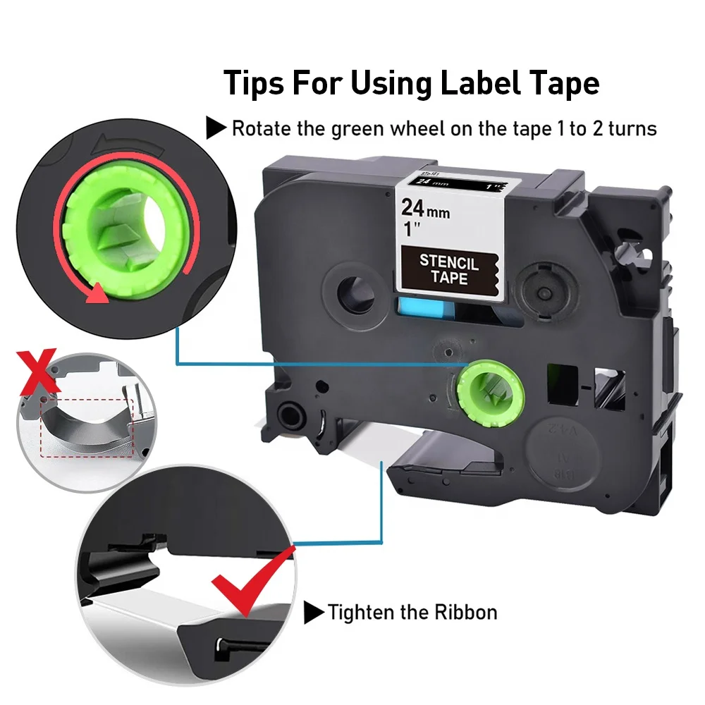 Nastri Etichette Compatibili Brother TZe-231 12mm - 5 Confezioni, Bianco Laminato, Per Etichettatrici PT Series - Foto 14