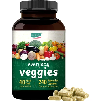 Private Label Fruits And Veggies Supplement Capsules With Vitamins And Minerals Supports Energy