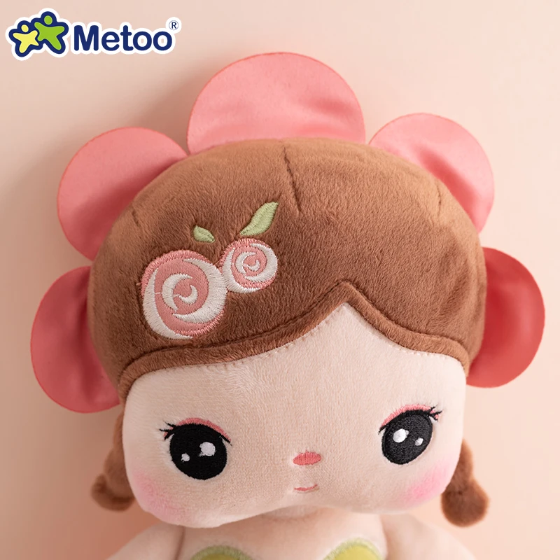Metoo Angela 2022 New Styles Black Plush Doll Flower Custom