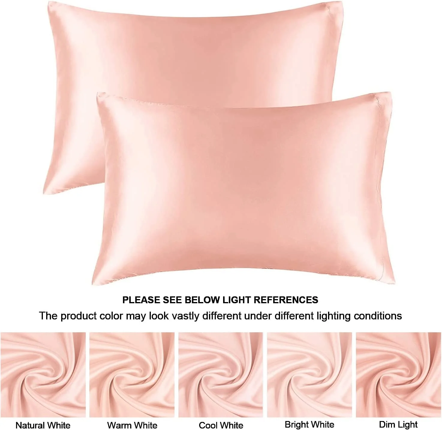 Hot Sale Luxury Satin Silk Pillowcase Pillow Cover Customizable Color