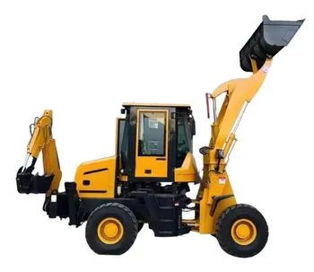 High Quality Backhoe Exvator and Loader 4 Wheeled loader backhoe for sale mini digger loader 4x4 backhoe attachment