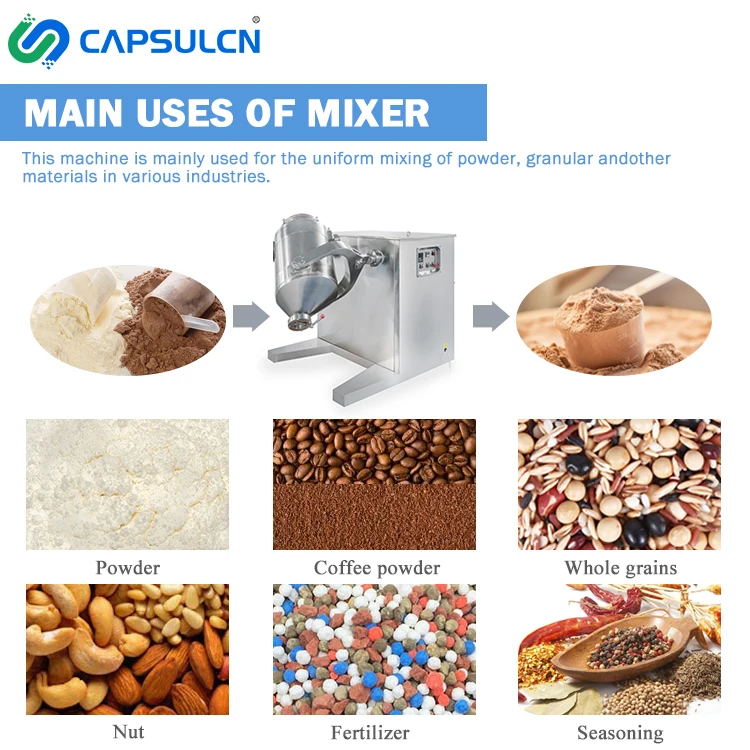 High Capacity Blender Powder Mixer Blending Machine SH100-600