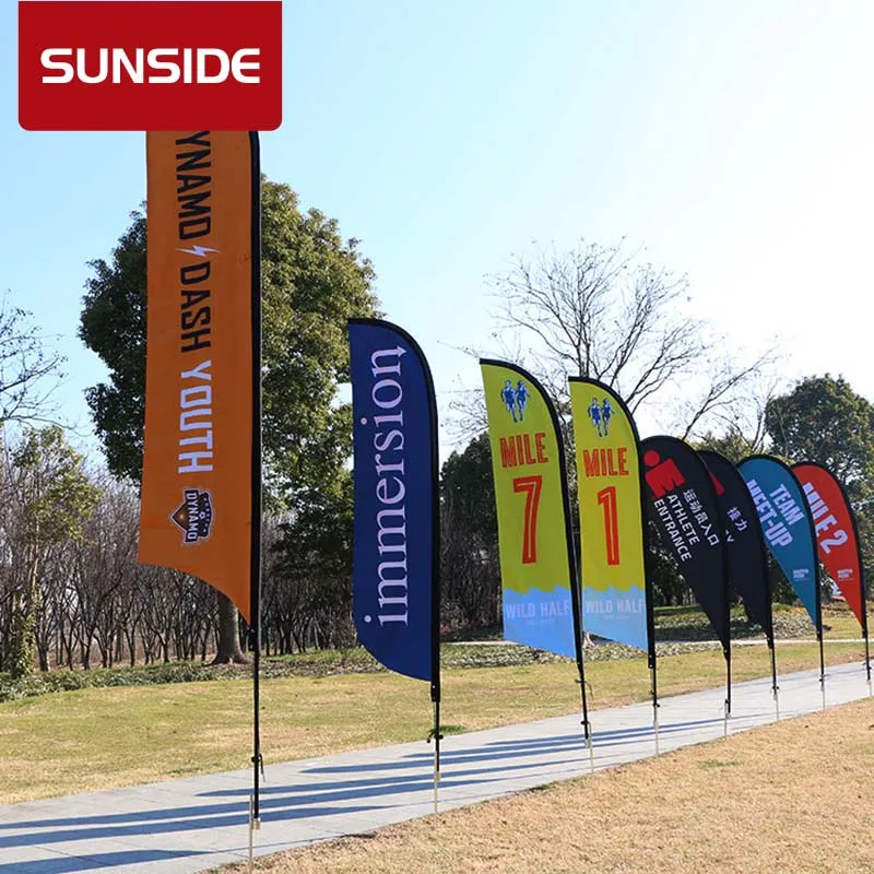 Cheap Advertising Teardrop Outdoor and Promotional Flag Banners