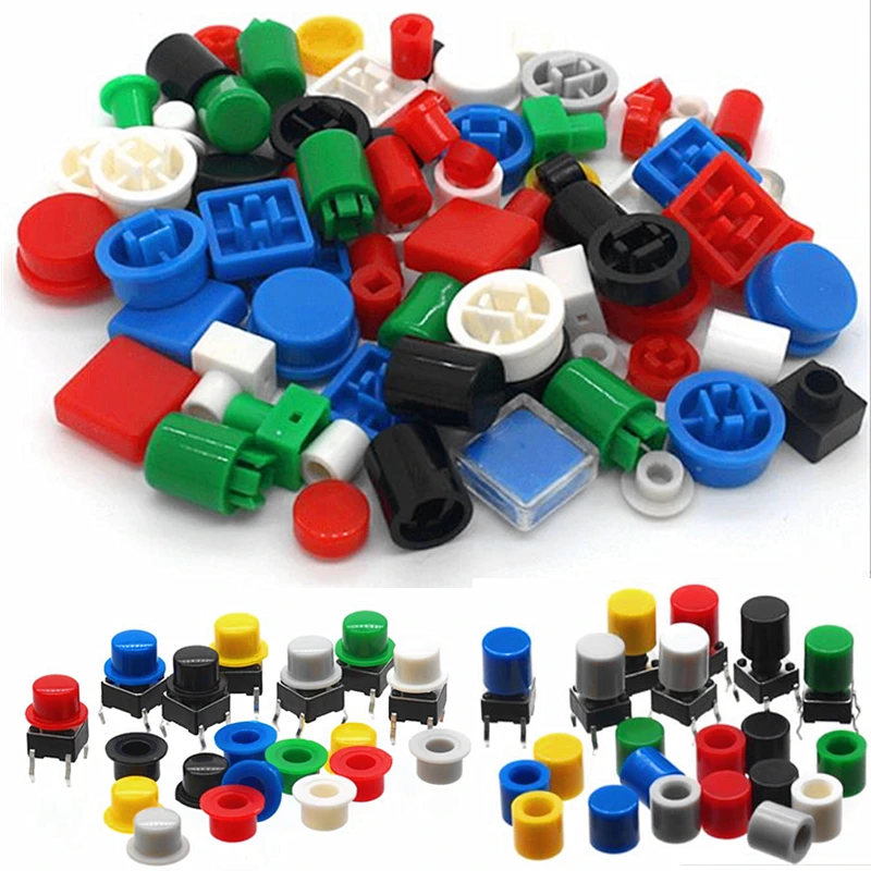 UNIBRIDGE Mini Power Push Button Switches Cover for 2 3 4 5.2 6 7 8 9 10 12 PCB Toggle Capable