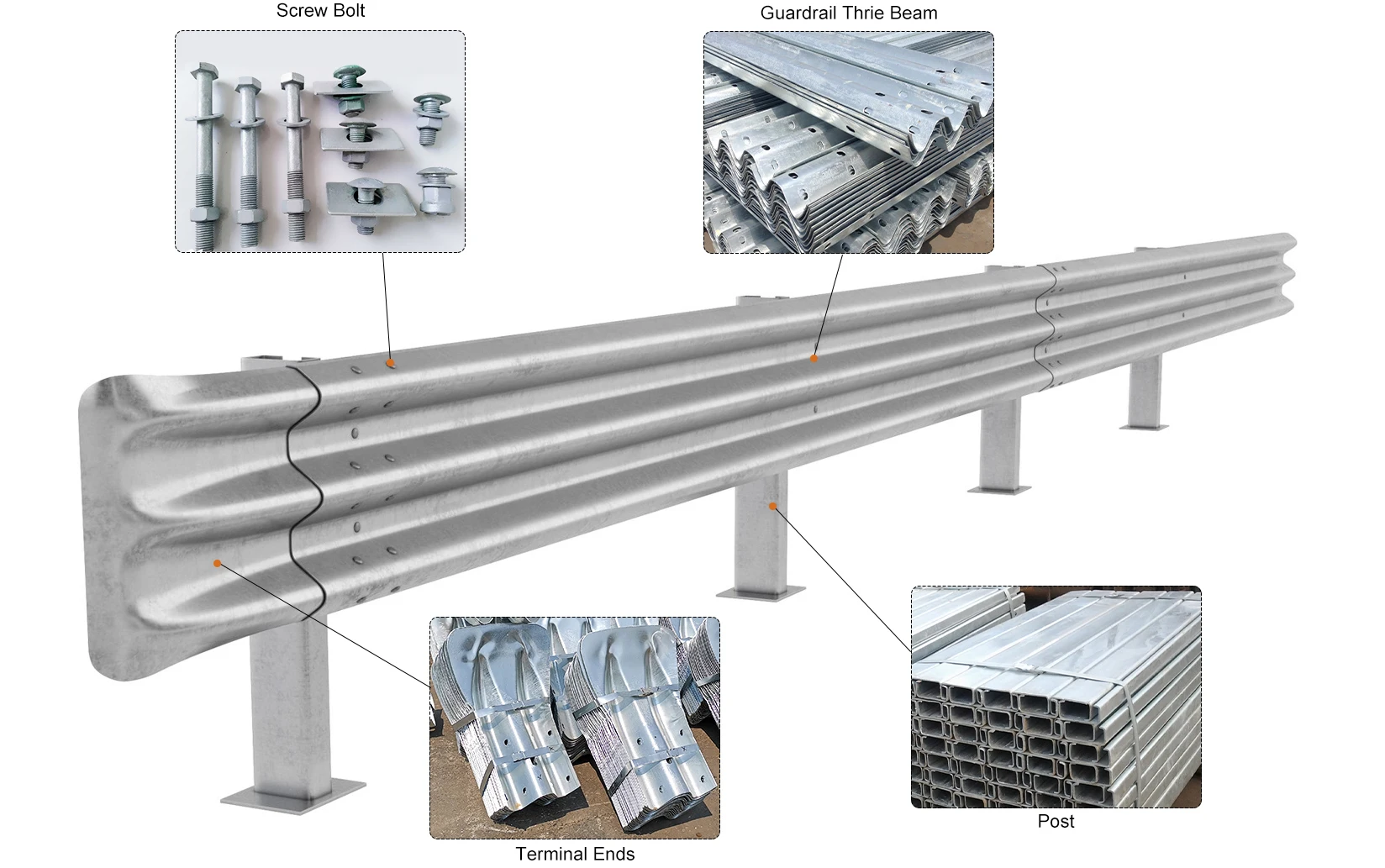 Highway Guard Rail With Specifications & Drawings Crash Barrier - Buy ...