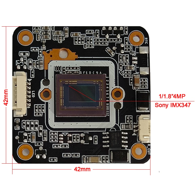 IMX347 CMOS Sensor 4MP AI Black light HD Network Camera Module