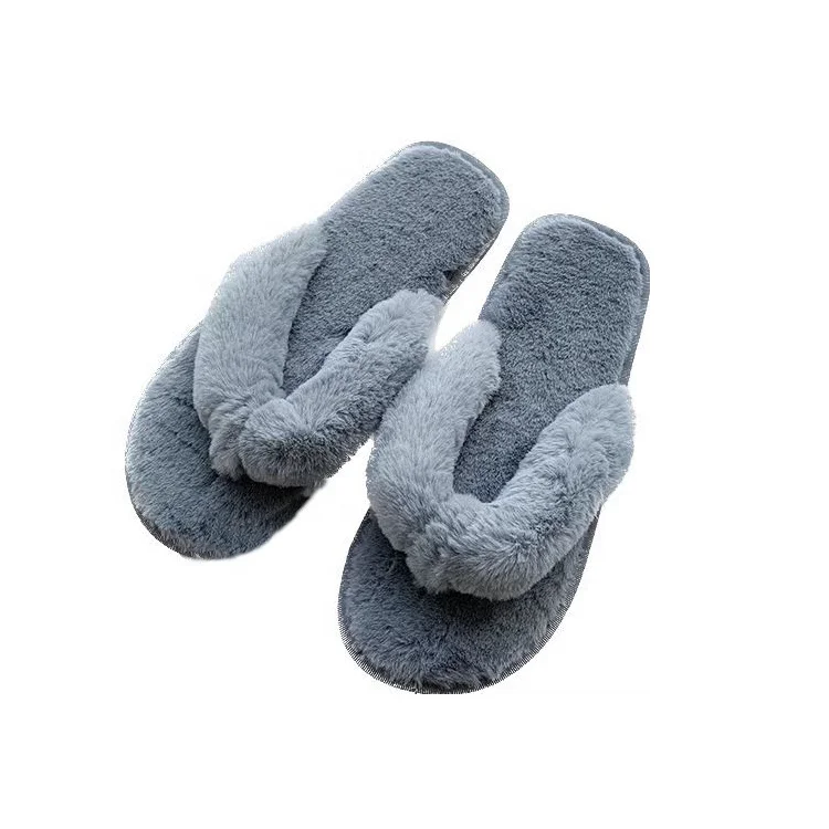 FOLOBE Pelliccia Sintetica Da Donna Pantofole Antiscivolo Piatte - Foto 6