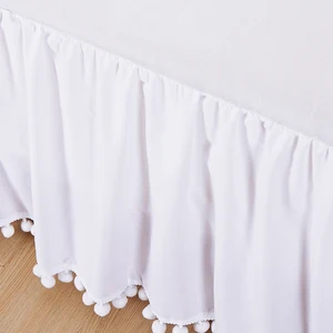 Honeymoon New Arrival Home Skirting Elastic Wrinkle Resistant White Sheet Set Bedsheets Bedding Set Bed Skirt for Hotel