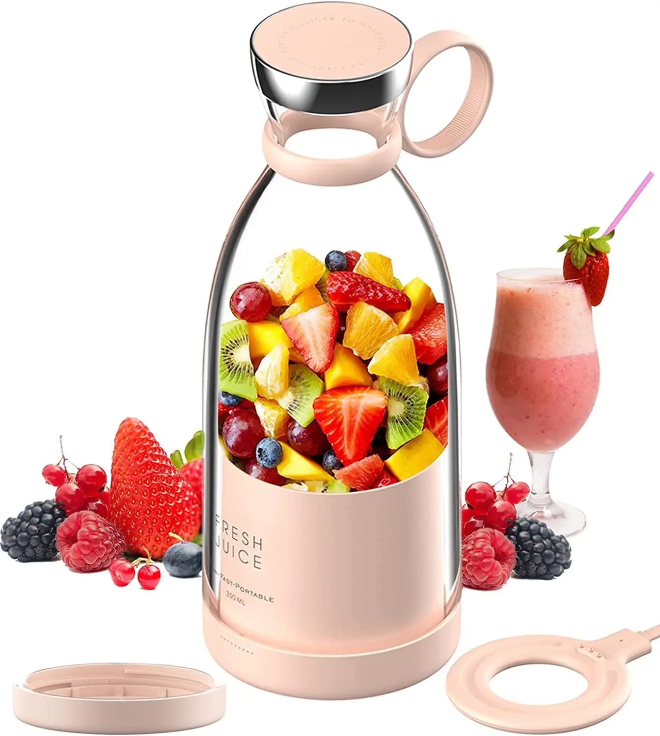 Fresh Juice Blender in 2023  Juicing with a blender, Portable blender,  Electric juicer