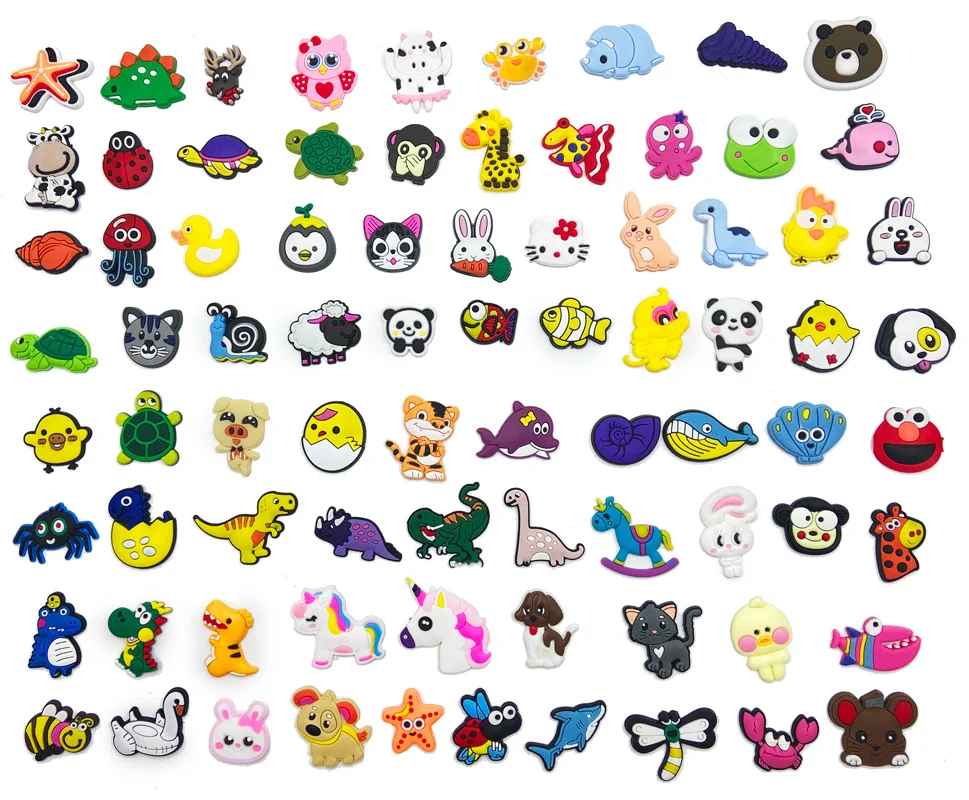 Мультяшные милые Съемные мягкие Кроксы из ПВХ оптовая продажа заглушка украшение для обуви изготовление на заказ Детские