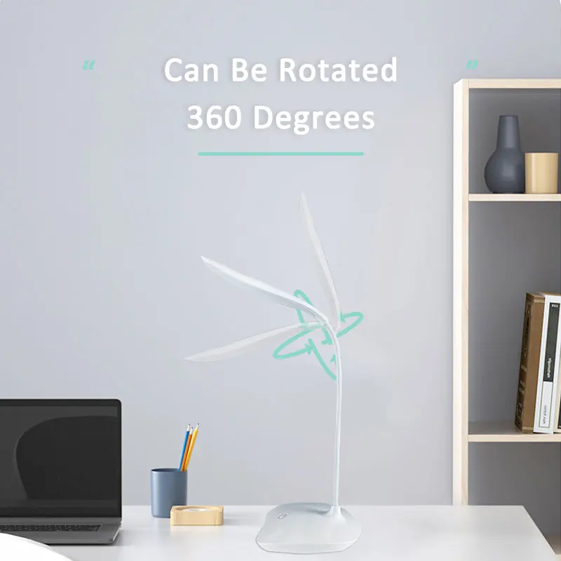 Энергосберегающая Светодиодная настольная лампа гибкая 3 уровня яркости 5 Вт сенсорное управление для общежития кабинета