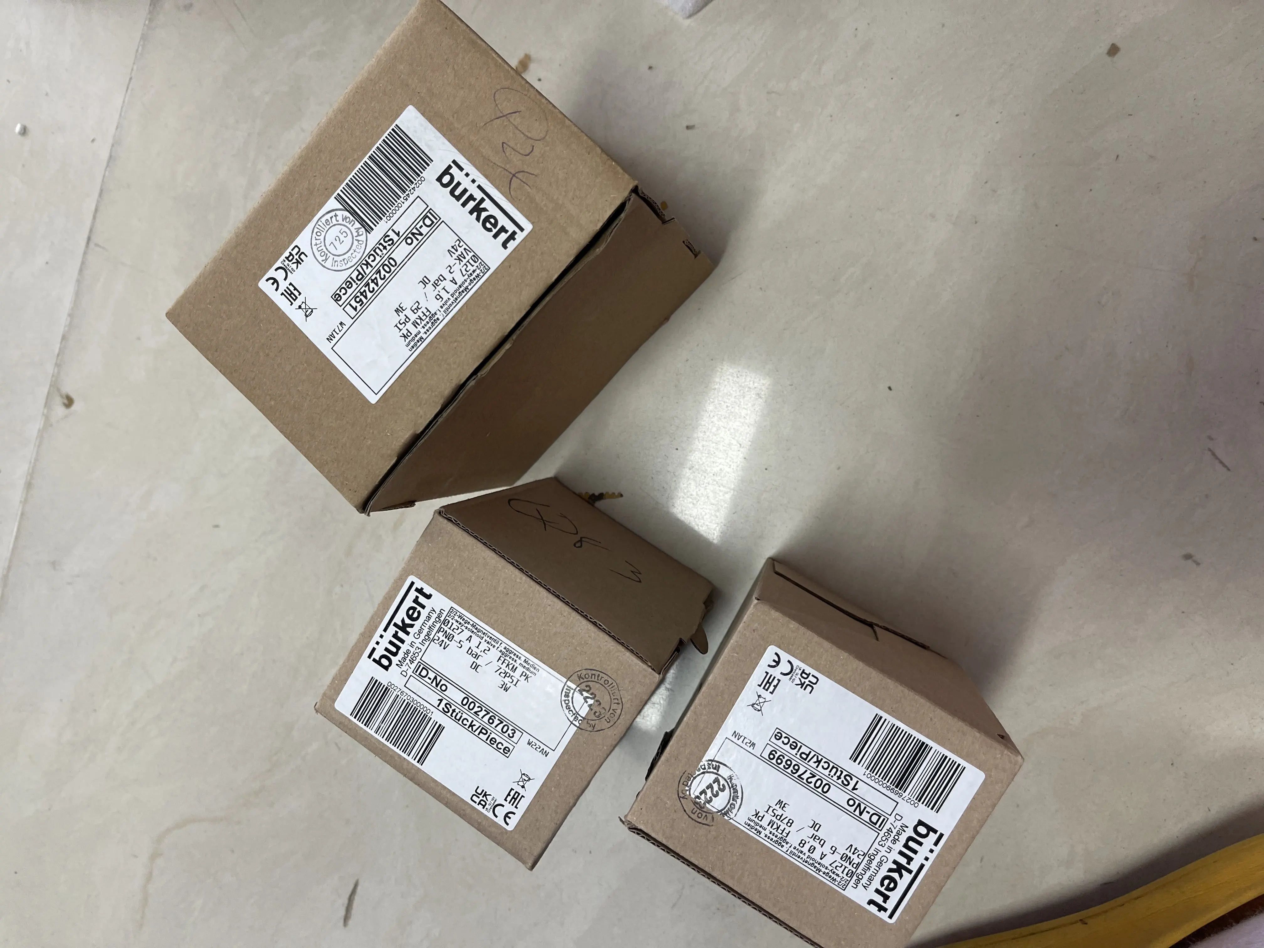 Burkert Solenoid Valve 0127 A 1,2 FFKM PK ID-No. 00276703 