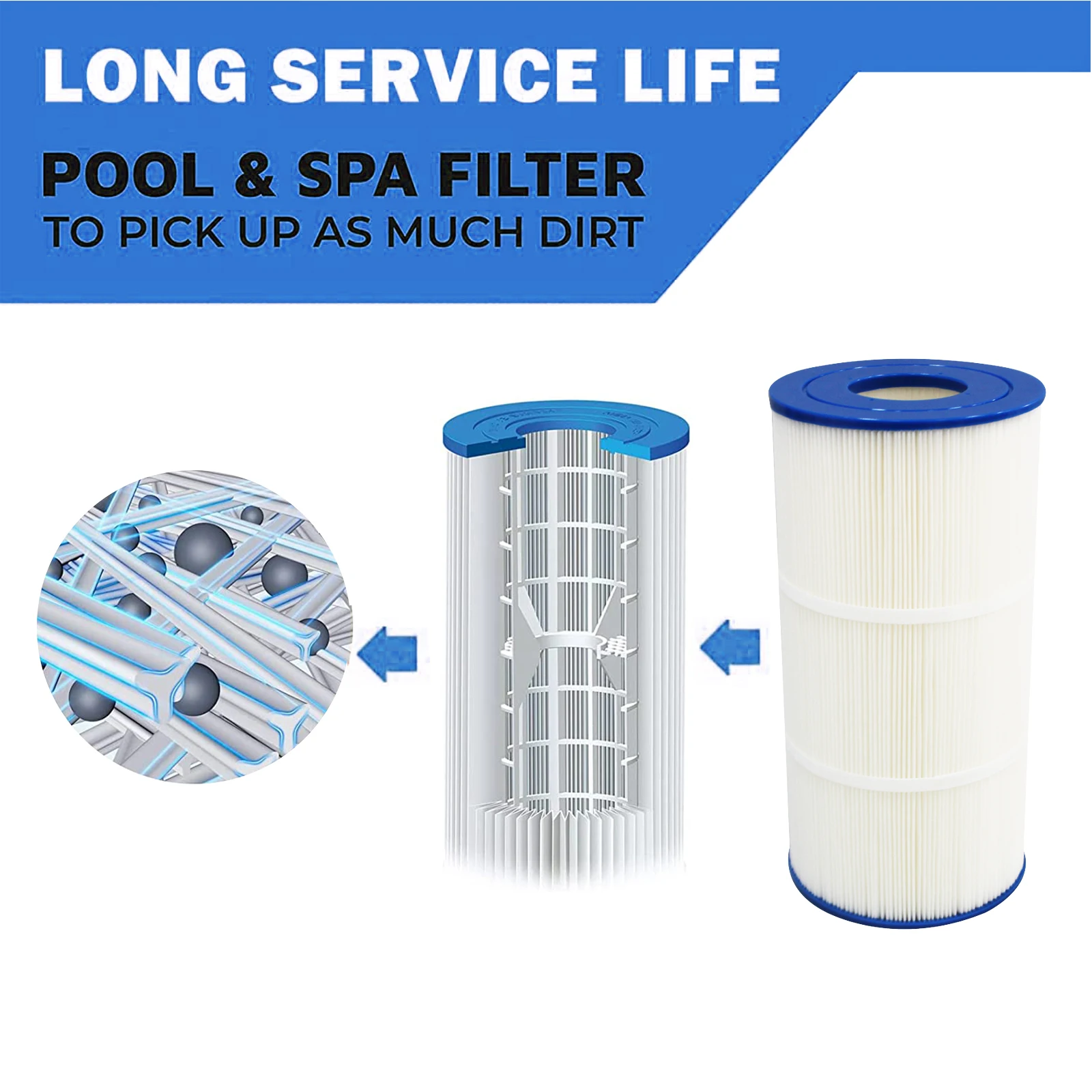 C7487 Pa100n Fc1270 Pleated Paper Filter Fold Filter Cartridge