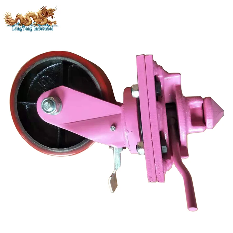 3 Ton Single Wheel Shipping Container Caster Wheel Castor Wheels with Twist Lock