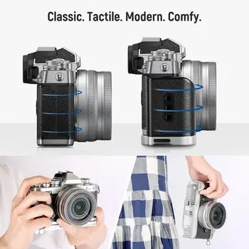NEEWER  Aluminum Alloy L Shaped Handgrip With Retro Leather Handle Camera Grip for Nikon Z Fc product image