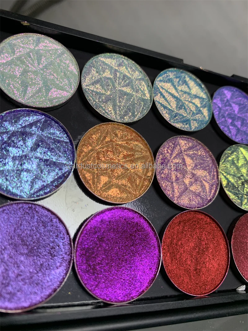 Duochrome Chameleon Multichrome Eyeshadow Palette Strong Color Changing