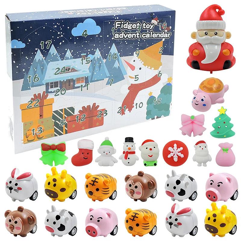 Calendario dell'Avvento di Natale Conto alla rovescia da 24 giorni Scatola cieca a sorpresa Squishy Simpatici animali Giocattoli di decompressione per bambini Regali per adulti 15 Calendario dell'Avvento di Natale Conto alla rovescia da 24 giorni Scatola cieca a sorpresa Squishy Simpatici animali Giocattoli di decompressione per bambini Regali per adulti 15