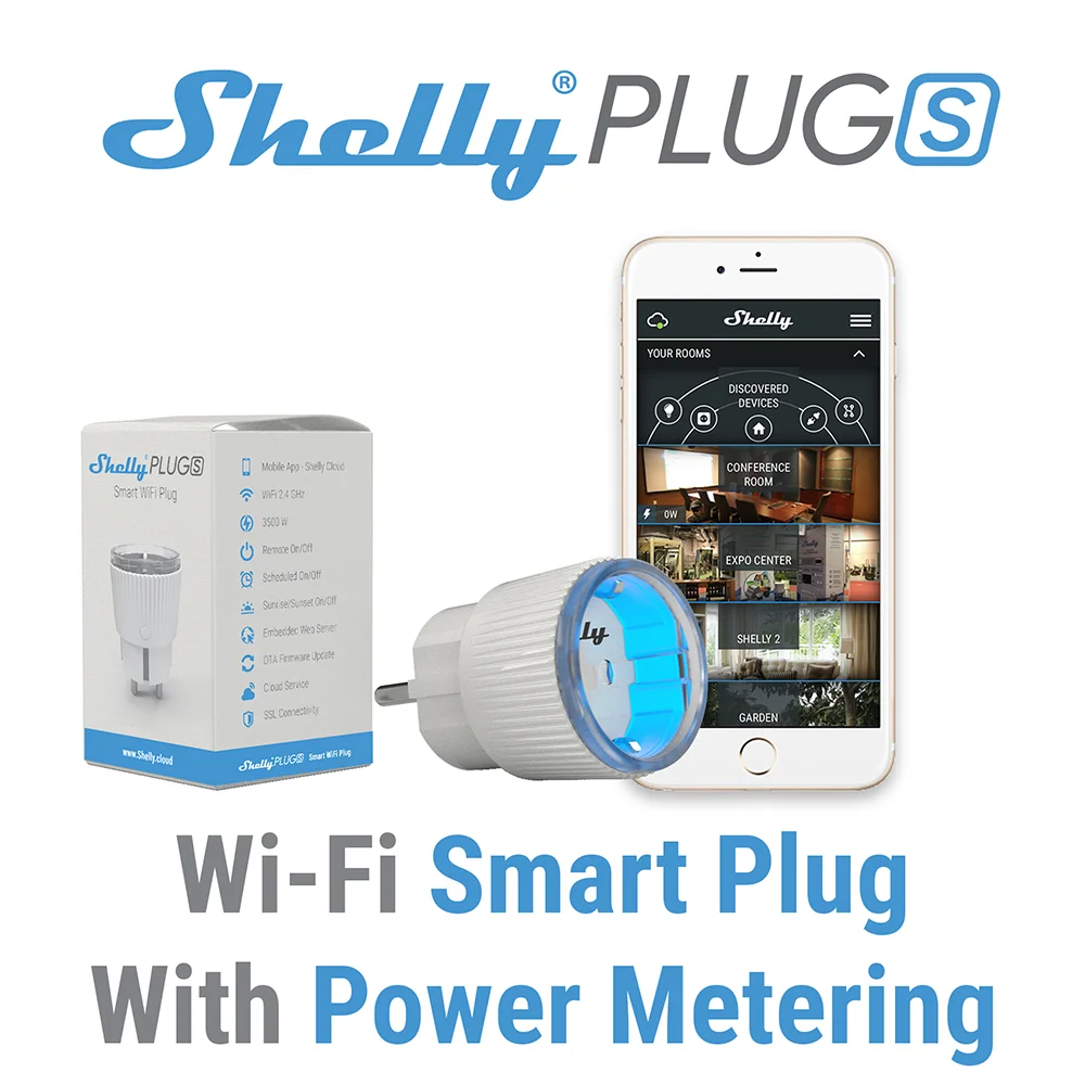 Buy Shelly Plus Plug S Socket Wi-Fi, Bluetooth