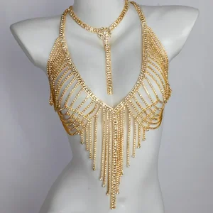 Classic Fashion Stainless Steel Women's Sexy Body Chain Belly Chain Jewelry Set Fashion Body Chain Set for Engagement Party