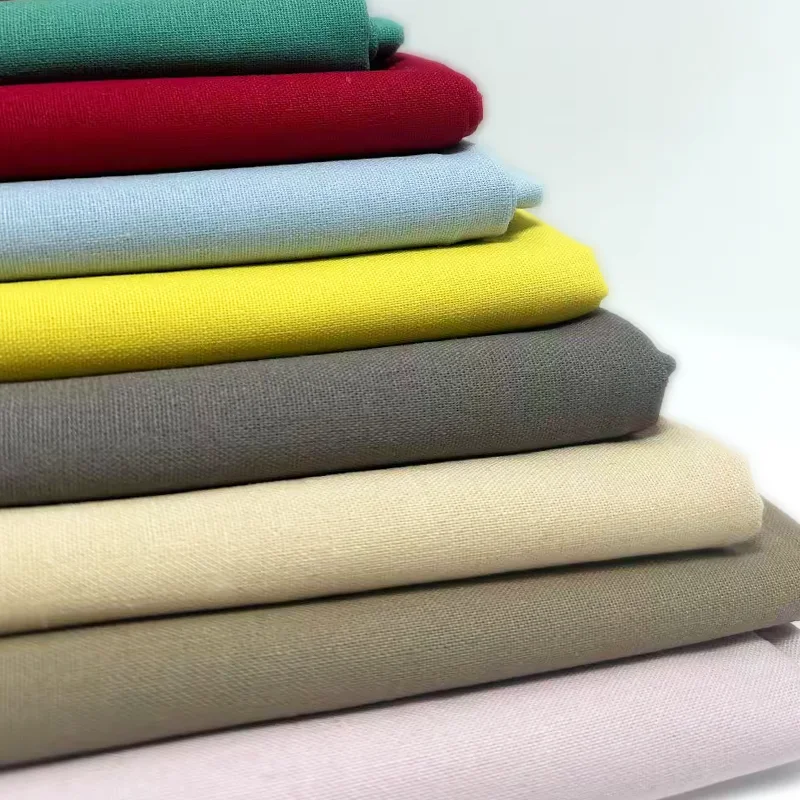 Оптовая продажа мягкая хлопчатобумажная льняная ткань 60% поли 20% хлопковая для платьев и недорогих штор