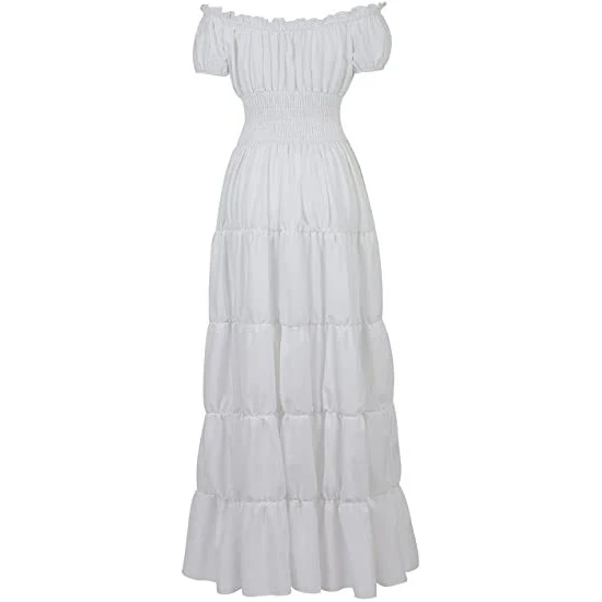 sexy wrap dress Women Sexy Wrap Dress White Long Puff Sleeve Ruched Bodycon Dress,Whit   Simplepromdress