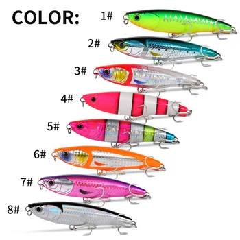 Sink Pencil Fishing Lure, Saltwater Offshore Hard Bait, 11cm/51g Long Cast Metal Lead Bionic Fake Bait Fishing Tackle – Metal Jig – view 4
