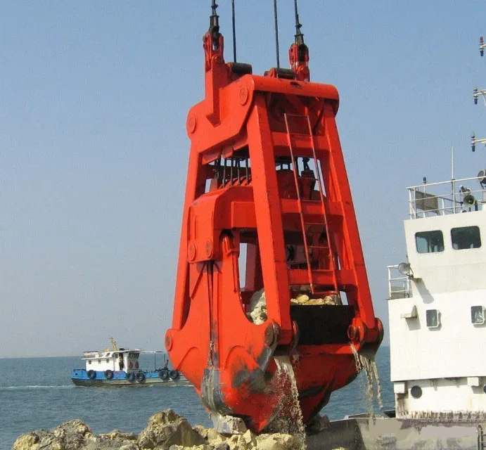 Remote Control Grab Bucket for Bulk Cargo Marine Crane Port Crane