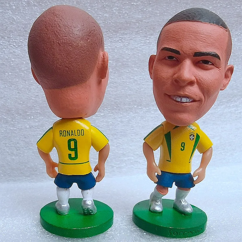 Mini Football Player Pvc 3d Figures Portugal Ronaldo Neymar Soccer
