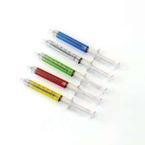 Customized Multi-Color Novelty Syringe Ink Ballpoint Pen China Supplier's Unique Design