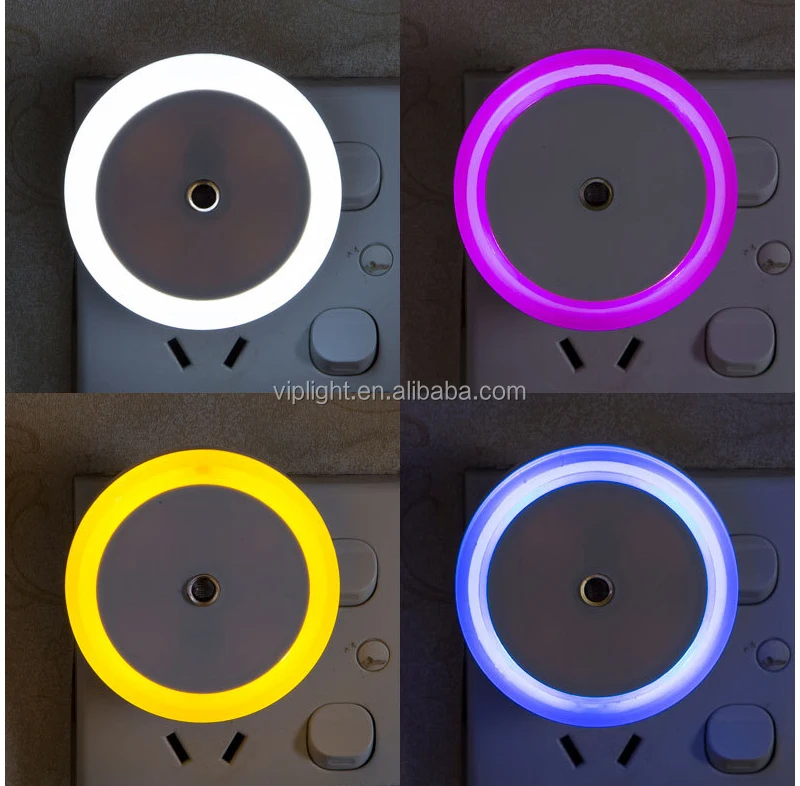LED Night Light Lamp with Smart Sensor Dusk to Dawn Sensor Night Lights Plug Into Wall Daylight White for Bathroom Hallway
