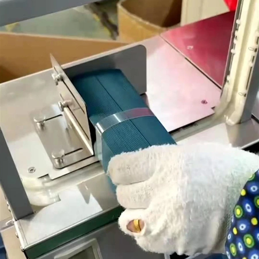 Automatic OPP Banding Machine Paper Strap for Banknote Money Cash