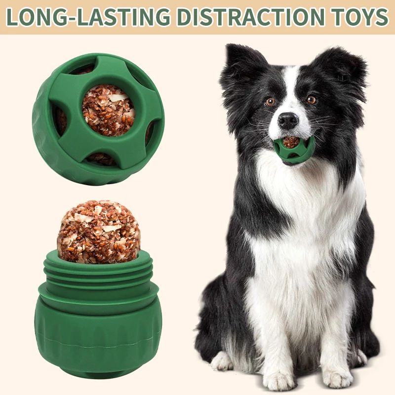 Long-Lasting Interactive Dog Toy Ball Freeze Treats Toy Eco-Friendly Food Grade Silicone Dog Chew Lick Toys for Large Dogs