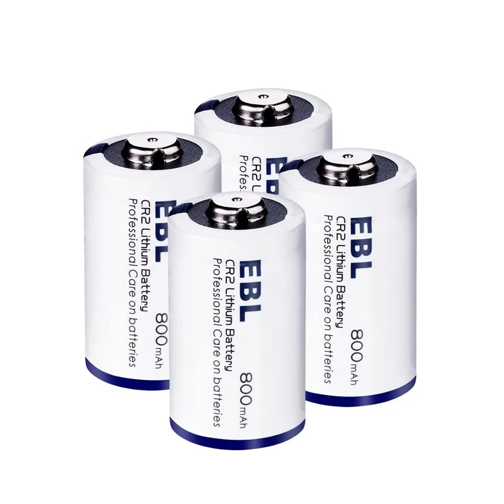 4Pcs Top Sales 800mAh 3V CR2 Lithium Batteries For Homebasic Travel