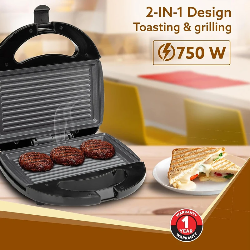 Xuewei 750 Watt Sandwich/panini Maker With Nonstick Grill Plates Buy Commercial Grill
