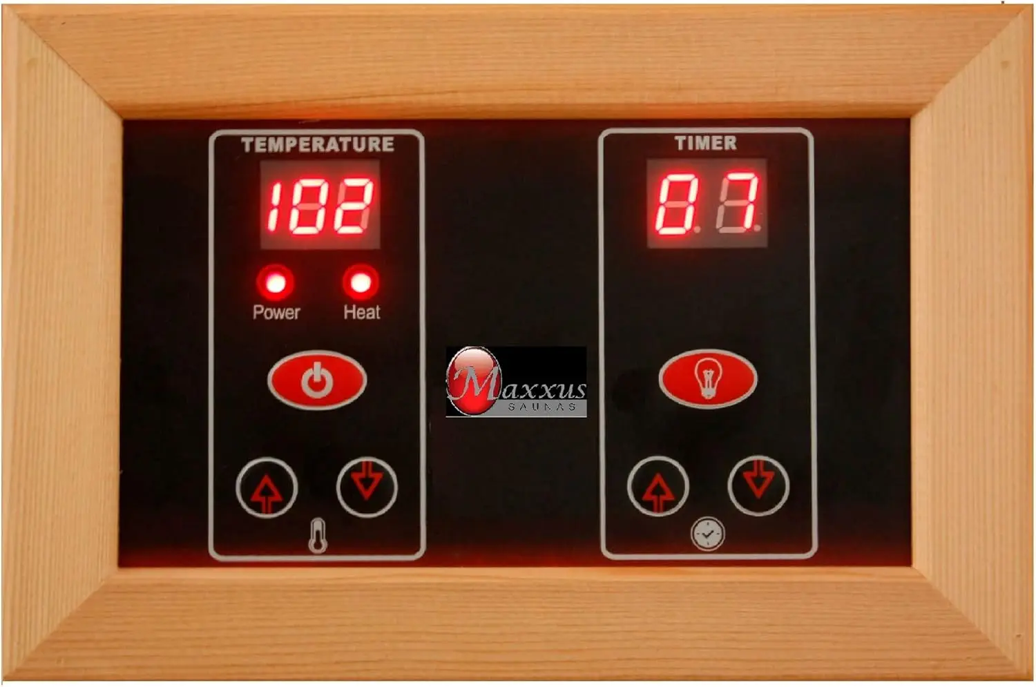 Dynamic Saunas Maxxus Toulouse 2-Person Modern Electric Far Infrared 6-Panel Sauna FM Radio CD Player Aux Port Built-In Speakers
