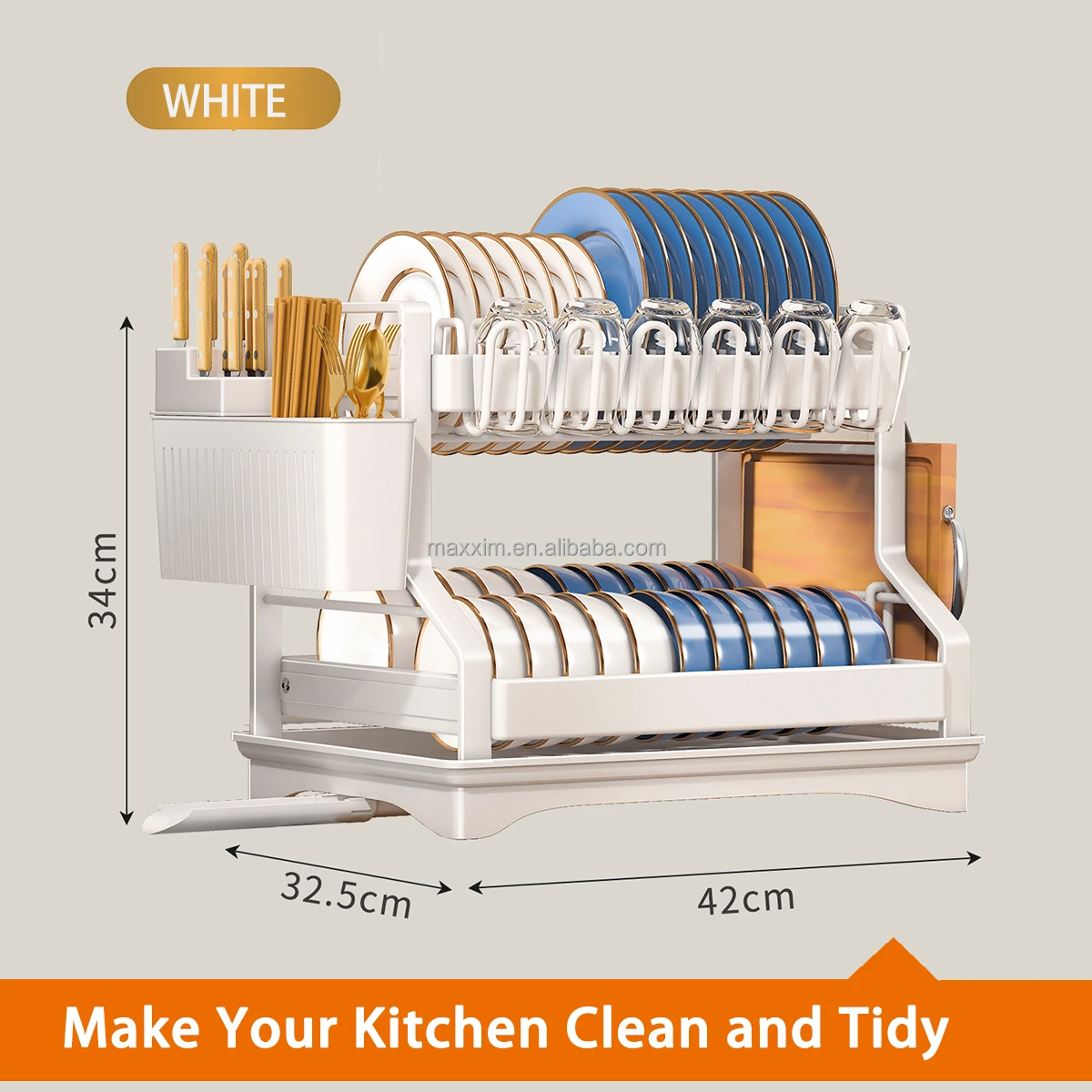 Tier over Sink Dish Drainer Efficient Kitchen Organizer