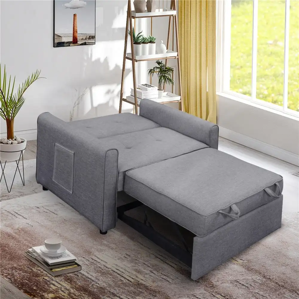 Apartment Furniture Cheap Living Room Sofa Bed Linen Sofa cum Sofas , Sectionals