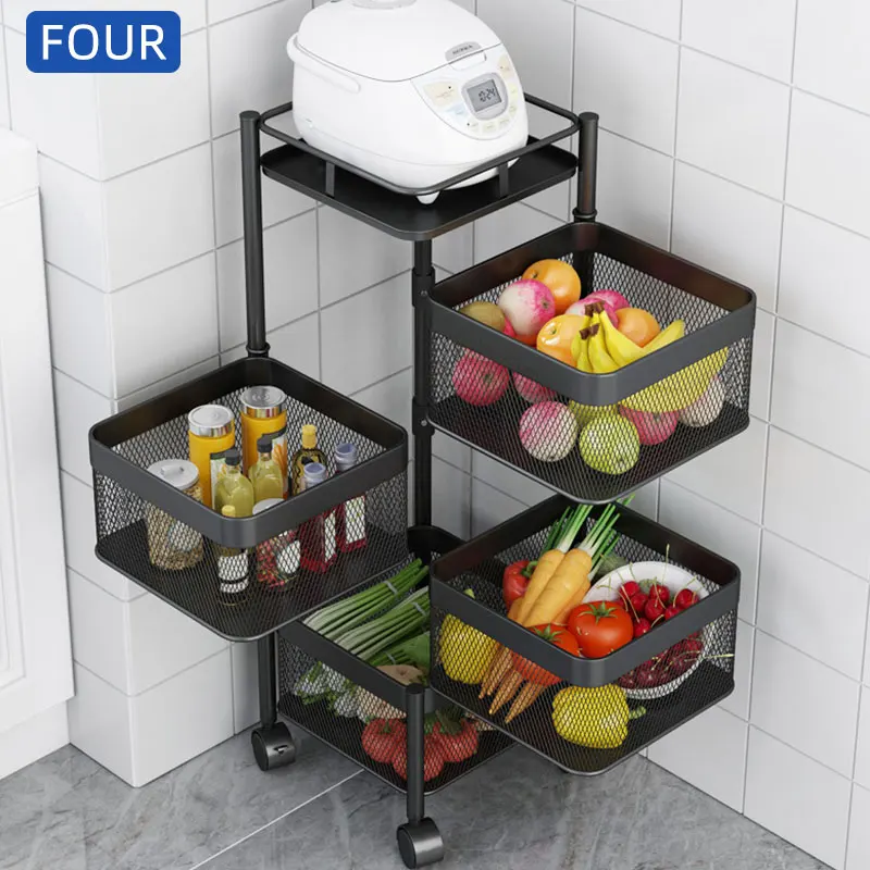 Multifunctional Storage Rack Rotating Shelf Double-layer Cabinet Medicine  Organizer Kitchen Shelf Spice Rack Food Storage Box - Storage Holders &  Racks - AliExpress