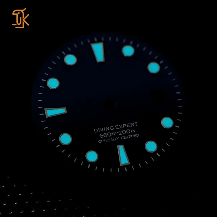 Stone Design Enamel Watch Dial Markers Stainless Steel 31mm Luxury Single Calendar Wrist Watch Dial Face Blanks Fits for Nh35/36